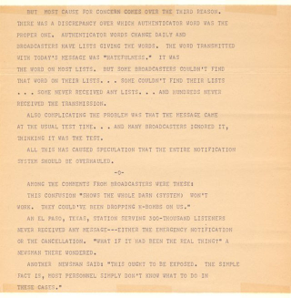Illustration for article titled This Message from NORAD Announced Global Nuclear War—In 1971